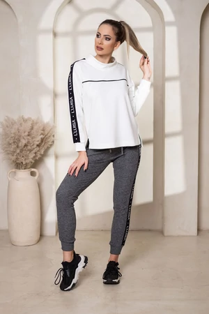 LUISA comfy szabadidő felső - Fehér