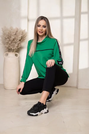 LUISA comfy szabadidő felső - Zöld