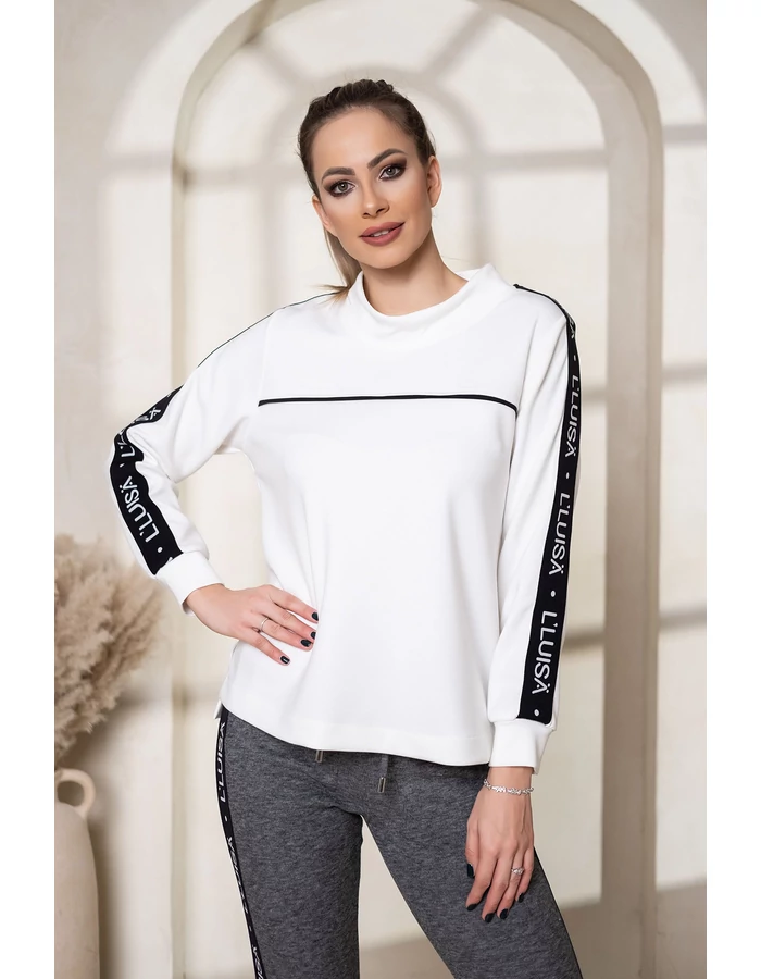 LUISA comfy szabadidő felső - Fehér